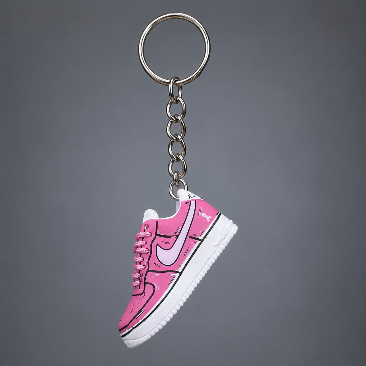 Schlüsselanhänger Nike Air Force 1 Rosa – 3D Mini Sneaker | Geschenkidee