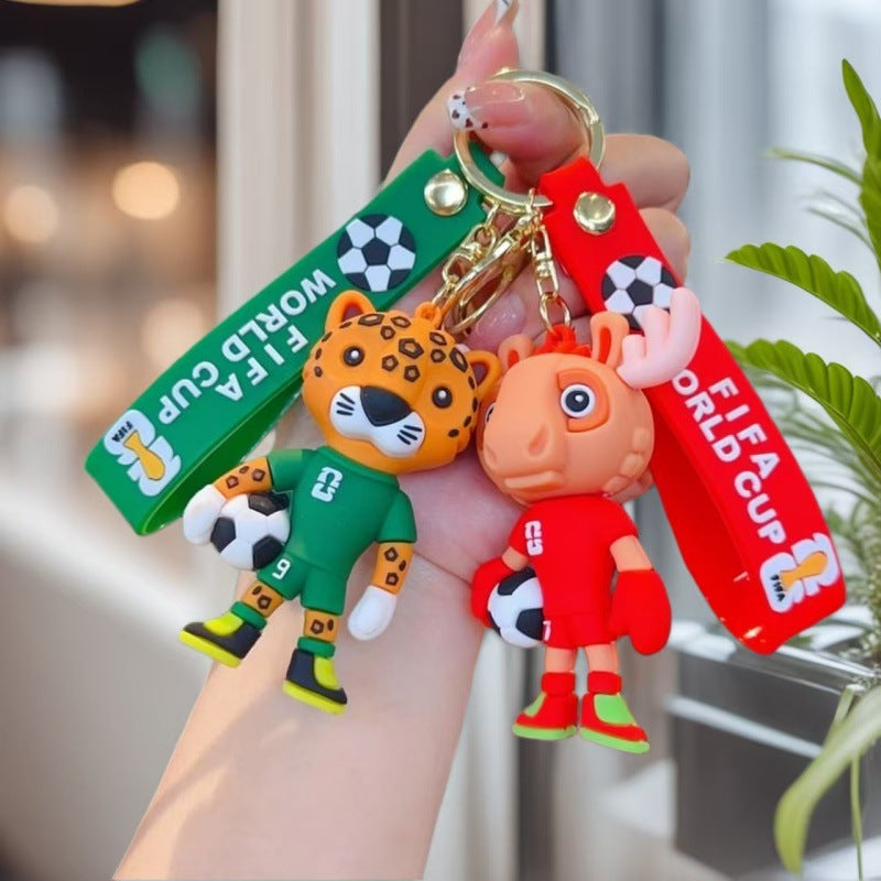 FIFA World Cup 2026 Schlüsselanhänger – 3D Maskottchen & WM Pokal Anhänger