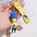 The Simpsons Schlüsselanhänger 3D – Homer, Bart, Lisa & Marge Cartoon Anhänger