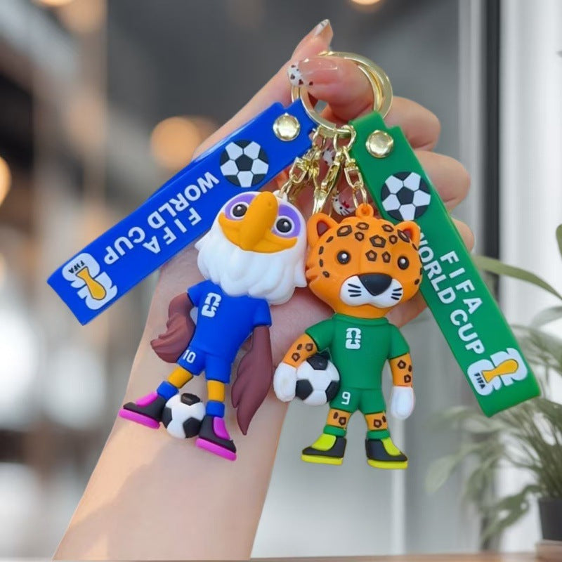 FIFA World Cup 2026 Schlüsselanhänger – 3D Maskottchen & WM Pokal Anhänger