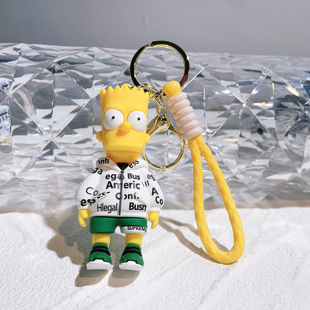 The Simpsons Schlüsselanhänger 3D – Homer, Bart, Lisa & Marge Cartoon Anhänger