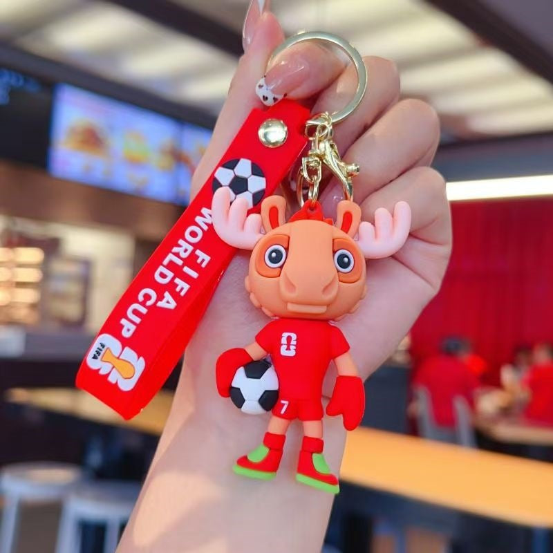 FIFA World Cup 2026 Schlüsselanhänger – 3D Maskottchen & WM Pokal Anhänger