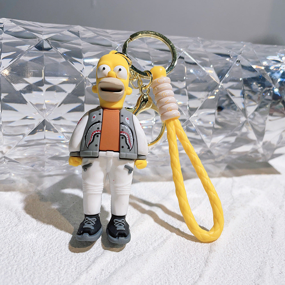 The Simpsons Schlüsselanhänger 3D – Homer, Bart, Lisa & Marge Cartoon Anhänger