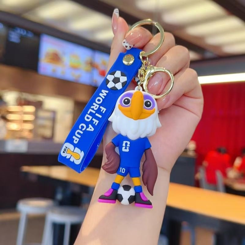 FIFA World Cup 2026 Schlüsselanhänger – 3D Maskottchen & WM Pokal Anhänger