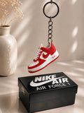 Schlüsselanhänger Nike Air Force 1 x Louis Vuitton Rot/Weiß – 3D Mini Sneaker | Geschenkidee