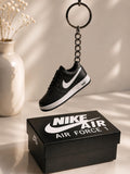 Schlüsselanhänger Nike Air Force 1 x Louis Vuitton Schwarz – 3D Mini Sneaker | Geschenkidee