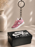 Schlüsselanhänger Nike Air Force 1 Rosa – 3D Mini Sneaker | Geschenkidee